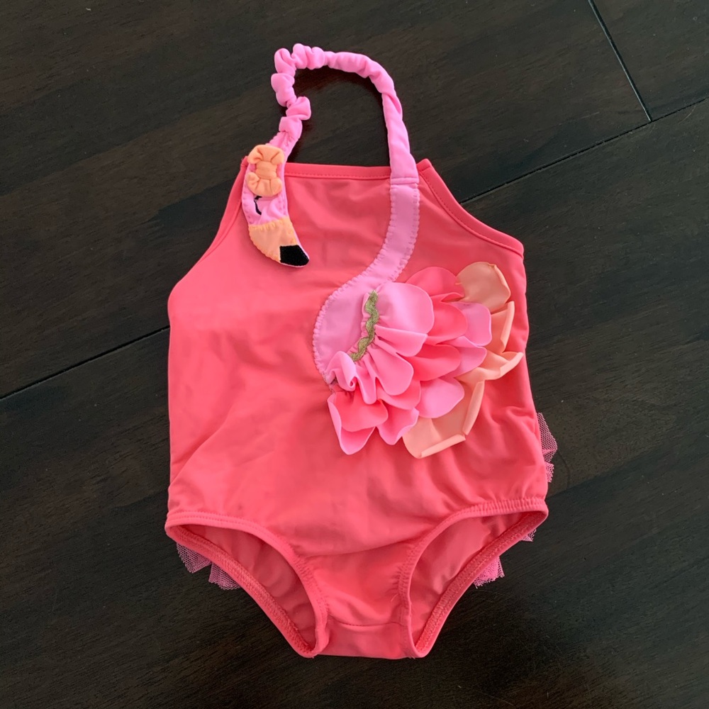 Absolutely Adorable Baby Girl Flamingo Swim Suit
